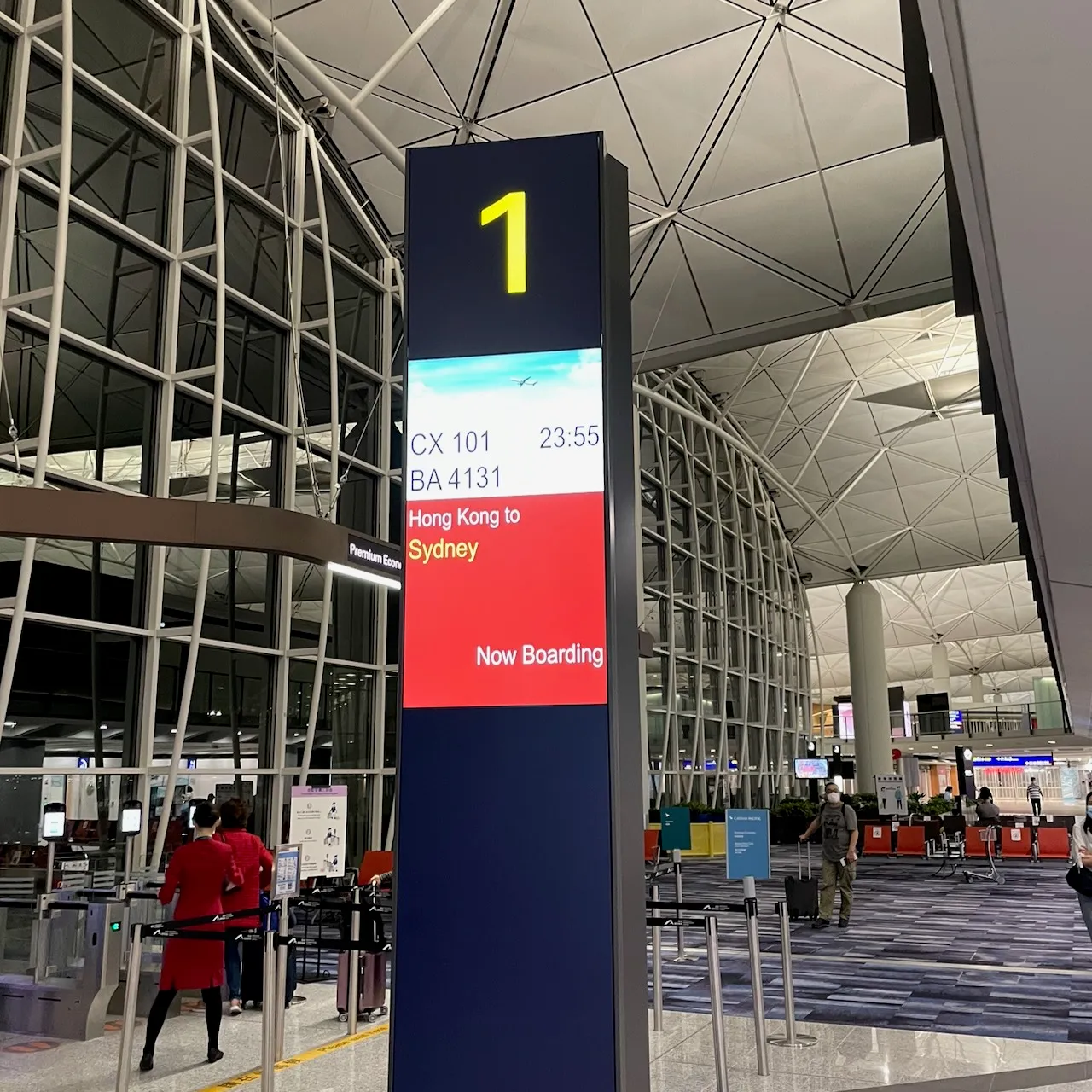 疫情下由香港國際機場出發